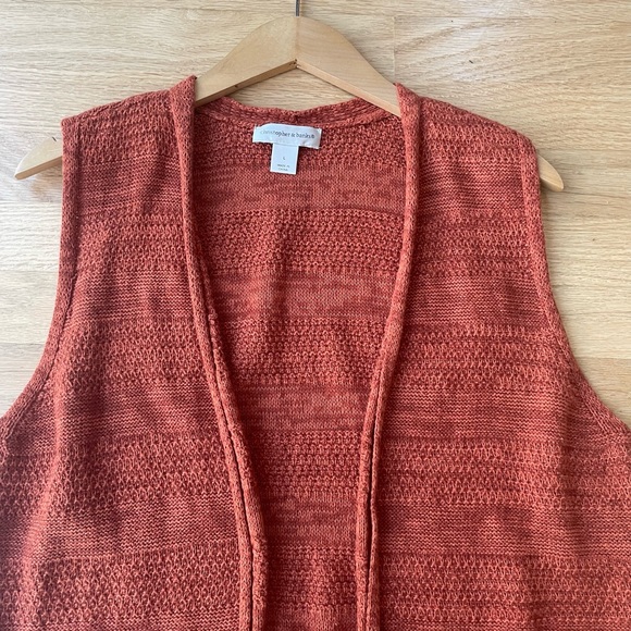 Christopher & Banks Sweater Cardigan Vest Size Large - Picture 2 of 7
